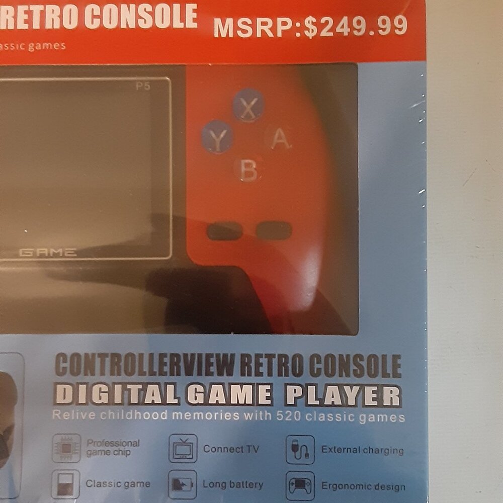 P5 Retro Console Controller (Red) - Picture 2 of 4